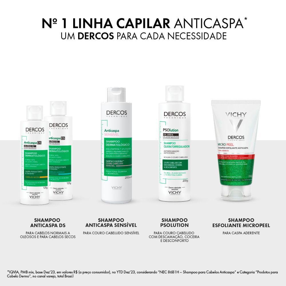 Vichy Dercos Anticaspa Oily Shampoo 125ml 125ml 6