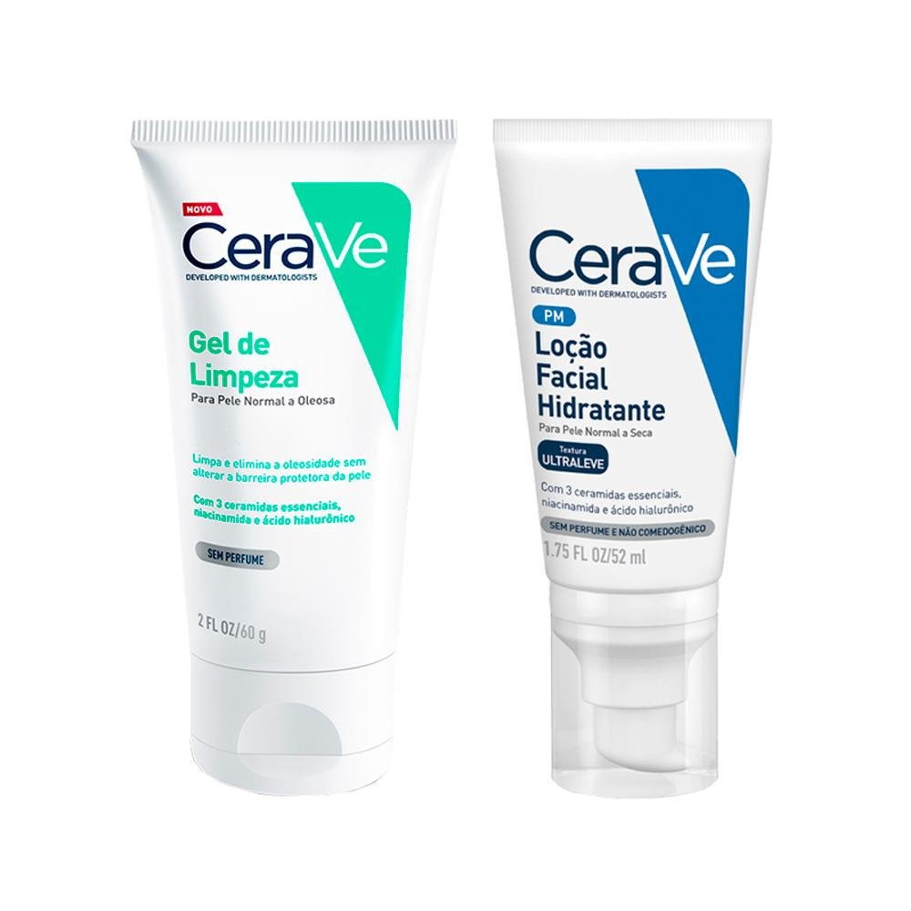 Kit Cerave Facial - Loção Hidratante 52ml + Gel De Limpeza 60g 60g 1