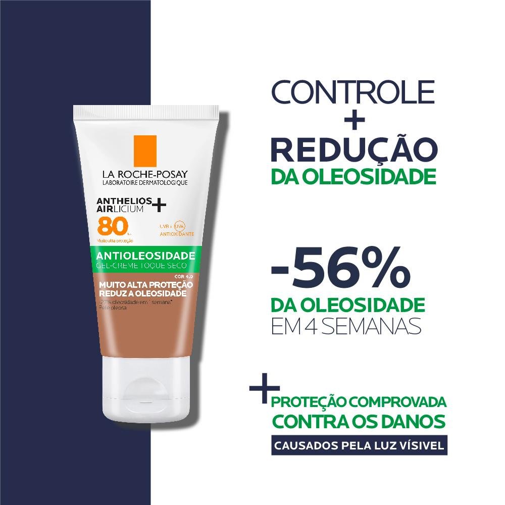 La Roche-Posay Anthelios Airlicium+ Protetor Solar Facial com Cor FPS80 Cor 4.0 40g Cor 4.0 9