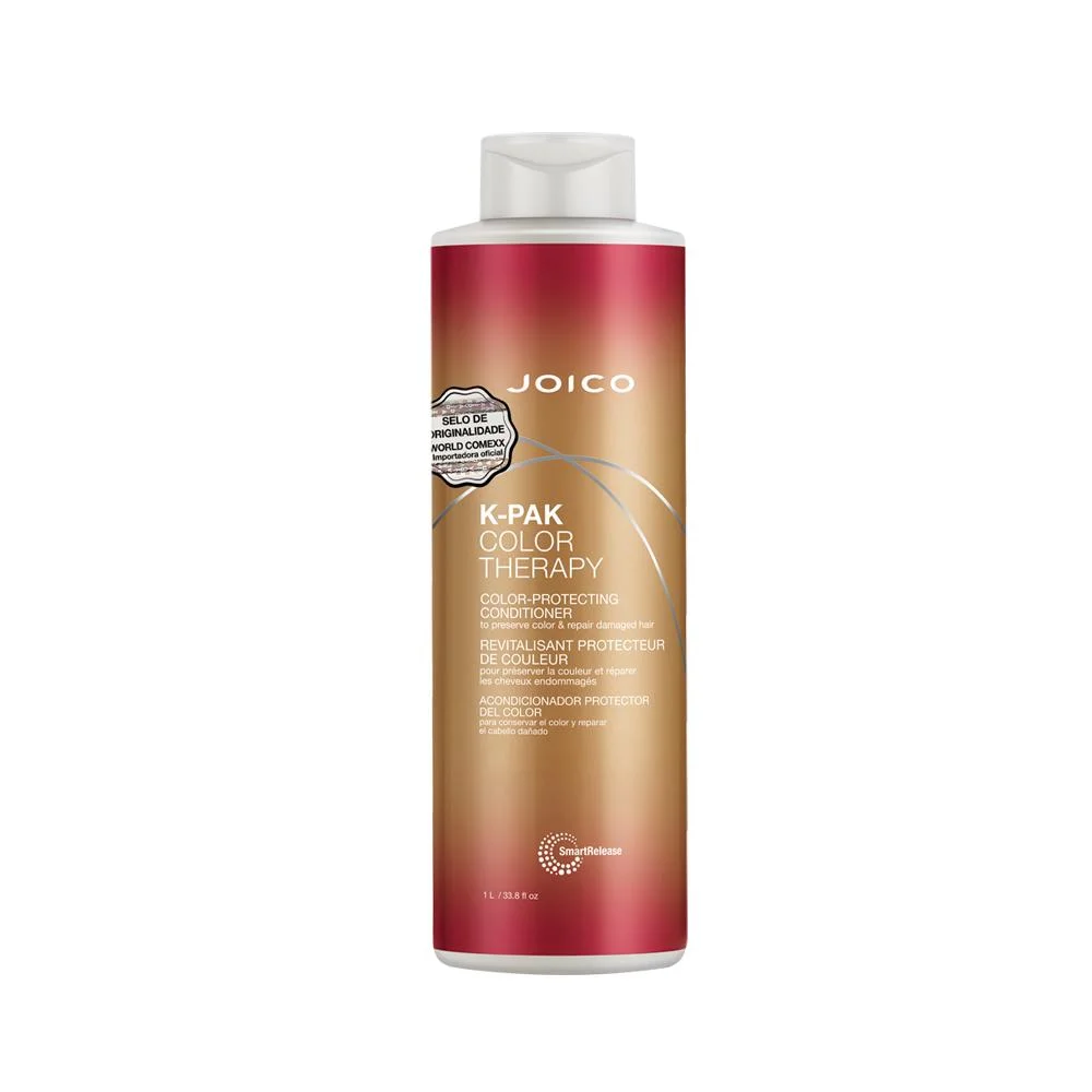 Kit Joico Professional K-Pak Color Therapy Preserve Color & Repair Damaged - Shampoo 1000ml + Condicionador 1000ml 1L 3