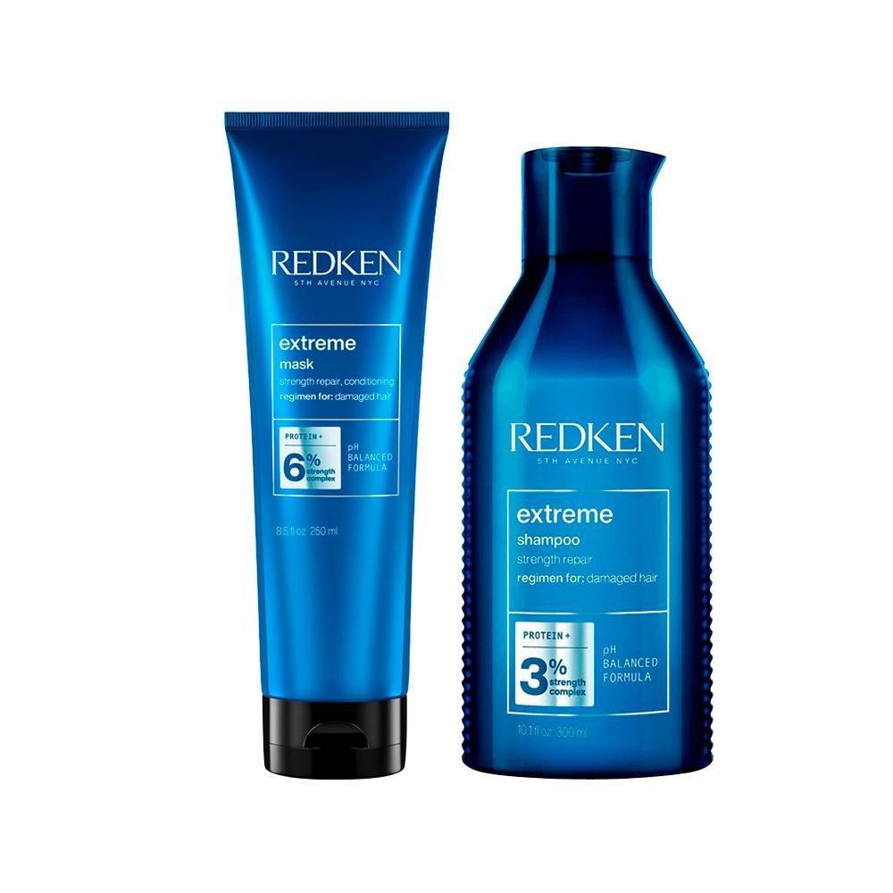 Kit Redken Extreme - Shampoo 300ml + Máscara 250ml ÚNICO 1