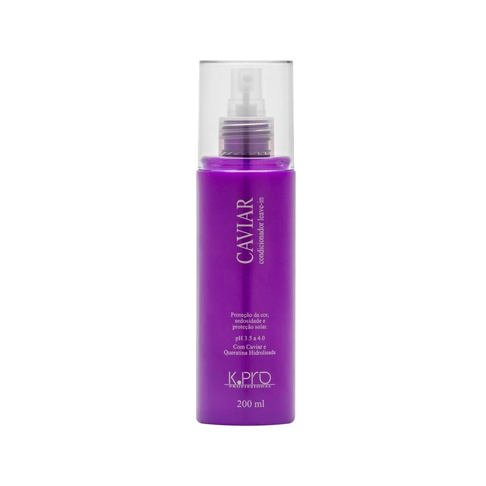 Kit K-Pro Caviar: Shampoo + Condicionador + Leave-In ÚNICO 4