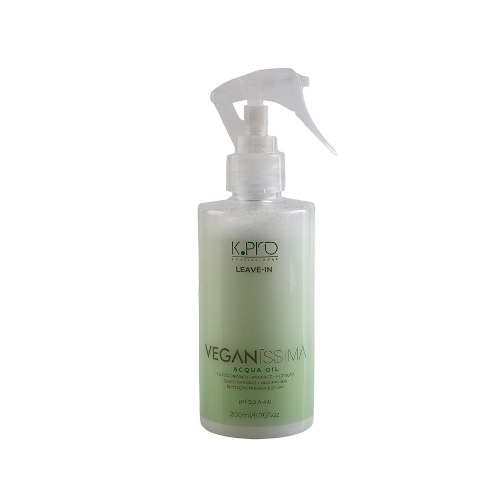 Kit K-Pro Veganissima Shampoo + Cond + Leave-In+Acidificante ÚNICO 4