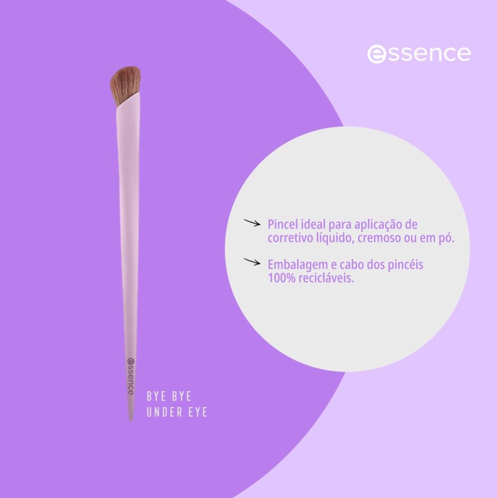 Essence 01 Bye Bye Under Eye Pincel para Corretivo Roxo ÚNICO 4