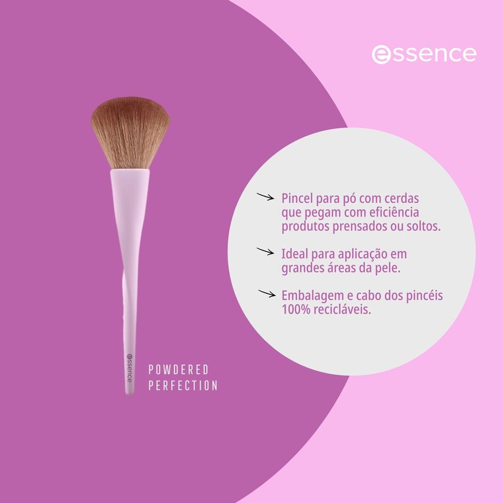 Essence 01 Powdered Perfection Pincel para Pó Roxo ÚNICO 2