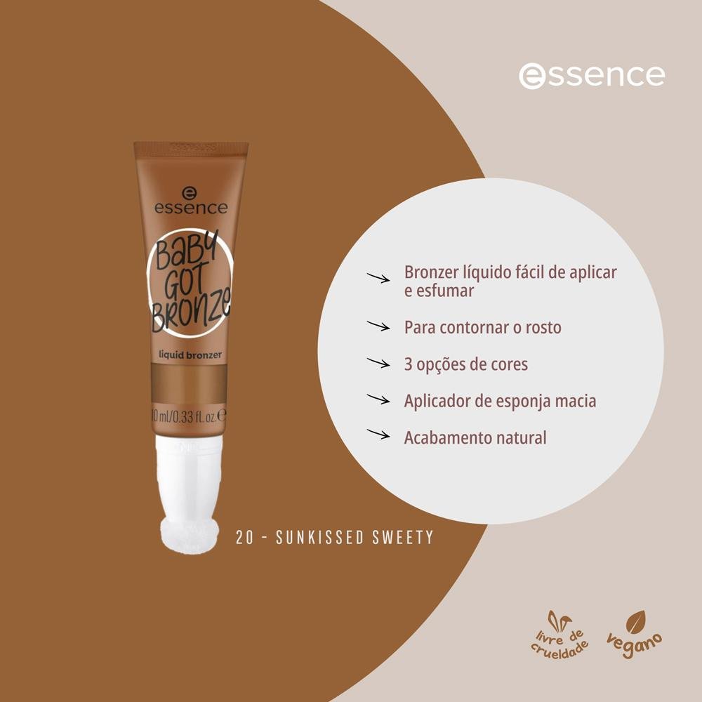Essence Baby Got Bronze Bronzer Líquido 20 Sunkissed Sweety 10ml 20 Sunkissed 6