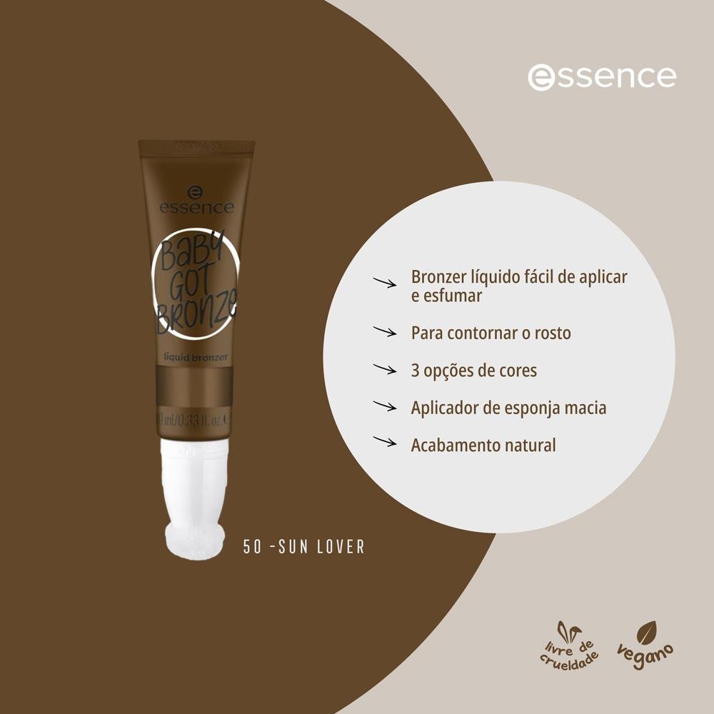 Essence Baby Got Bronze Bronzer Líquido 50 Sun Lover 10ml 50 Sun 6