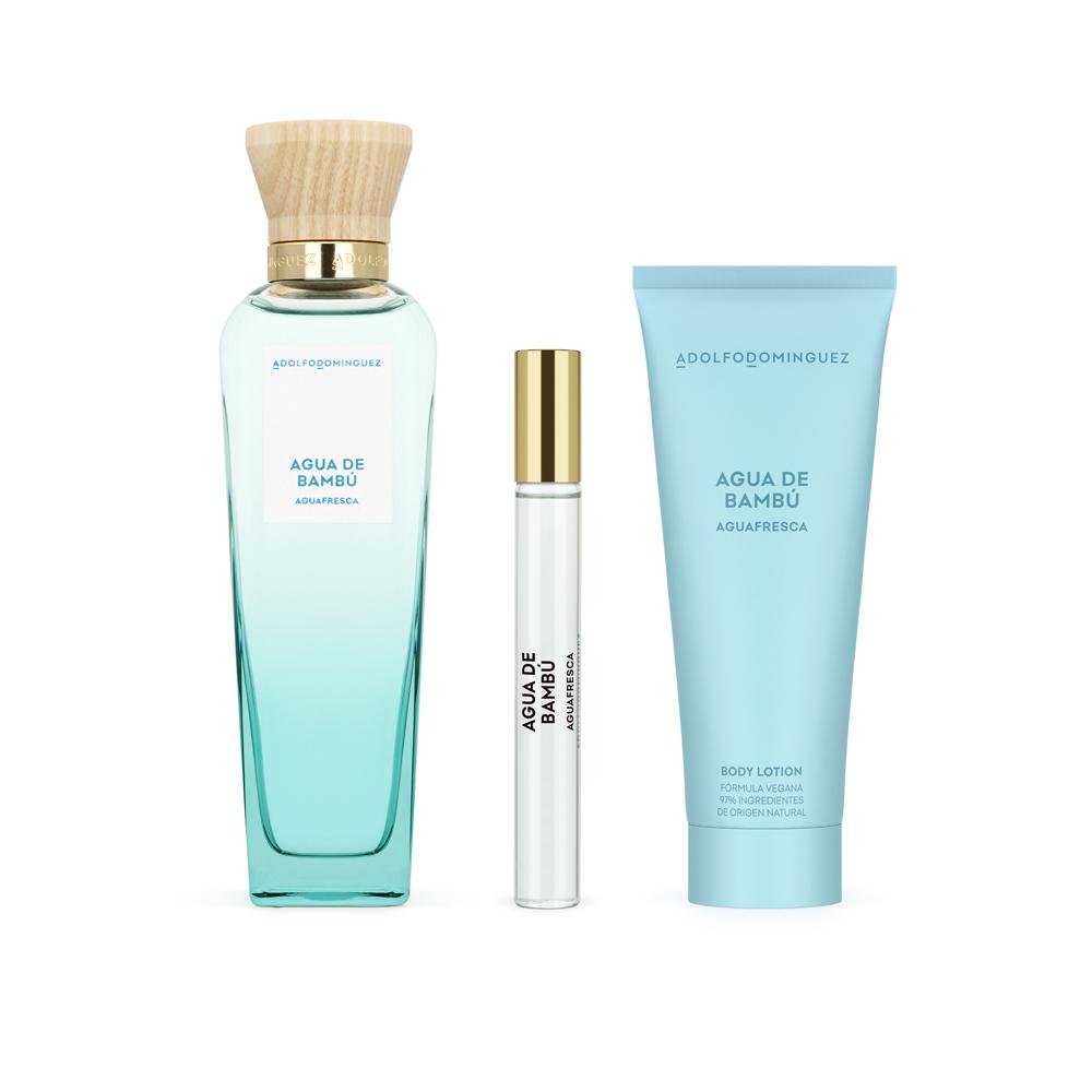 Kit Adolfo Dominguez Água Fresca Bambú Edt Perfume Feminino 120ml e Creme Corporal 75ml e Miniatura 10ml ÚNICO 2