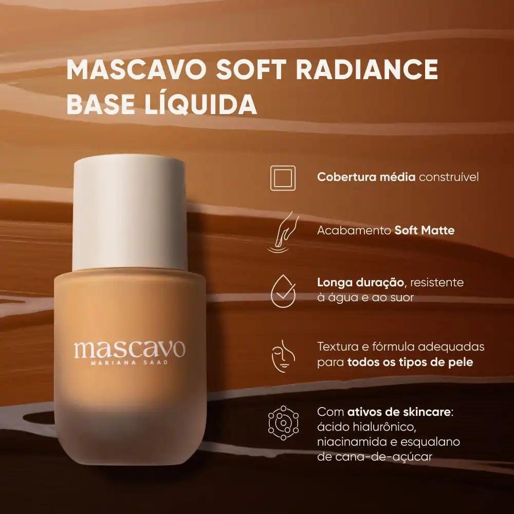 Mascavo Soft Radiance Base Líquida 30N 30ml 30N 8