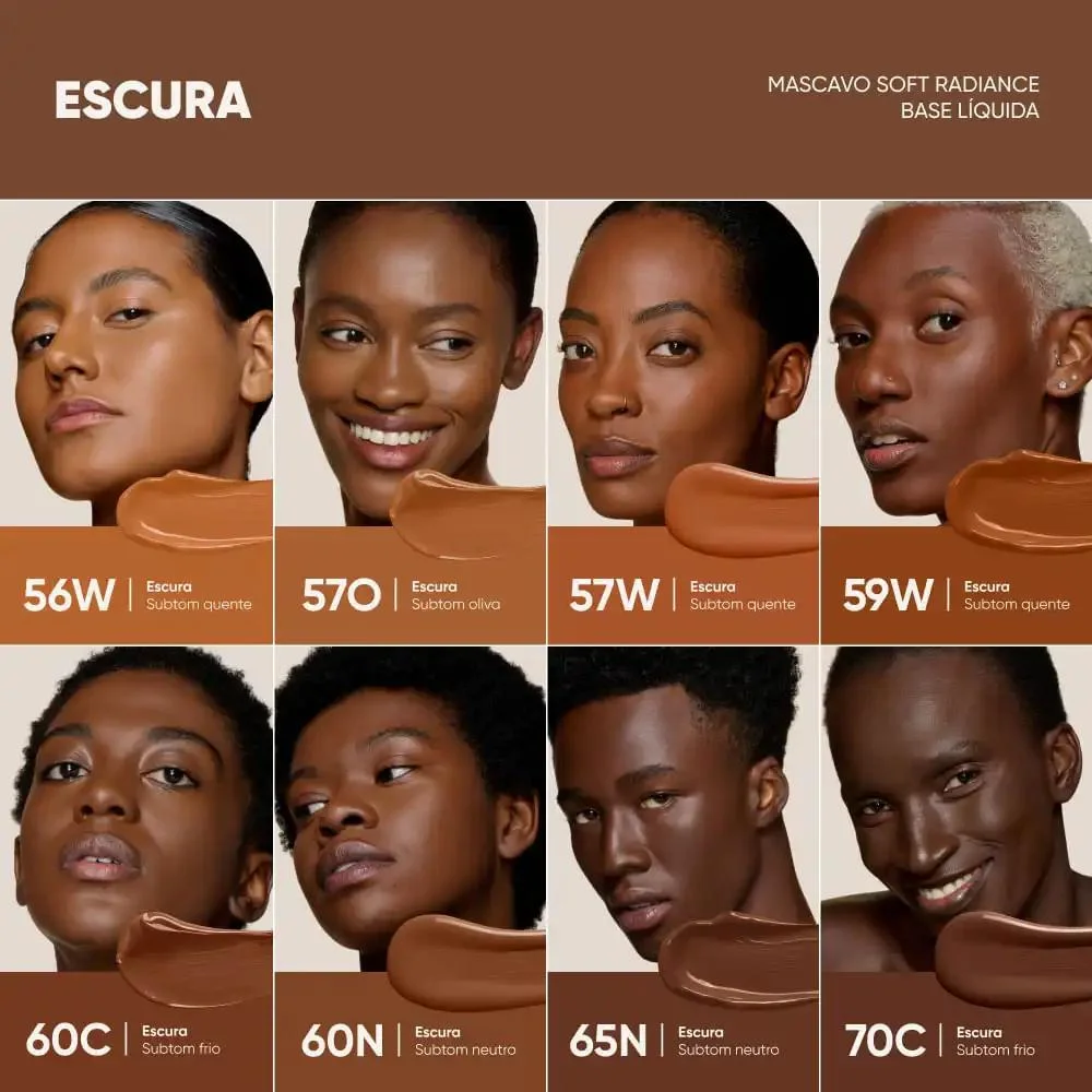Mascavo Soft Radiance Base Líquida 60N 30ml 60N 4