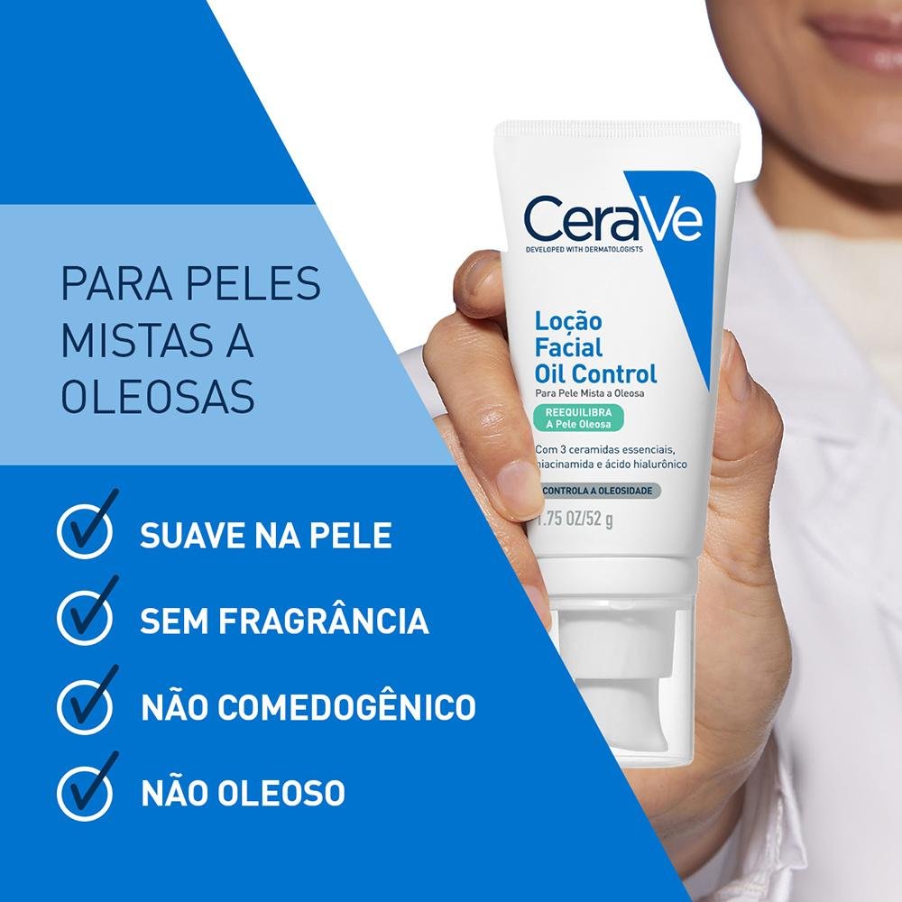 Cerave Hidratante com Controle de Oleosidade Facial 52g 52g 7