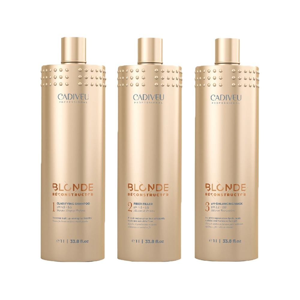 Kit Cadiveu Blonde Reconstructor Keeper Sh 1000Ml+2 Produtos