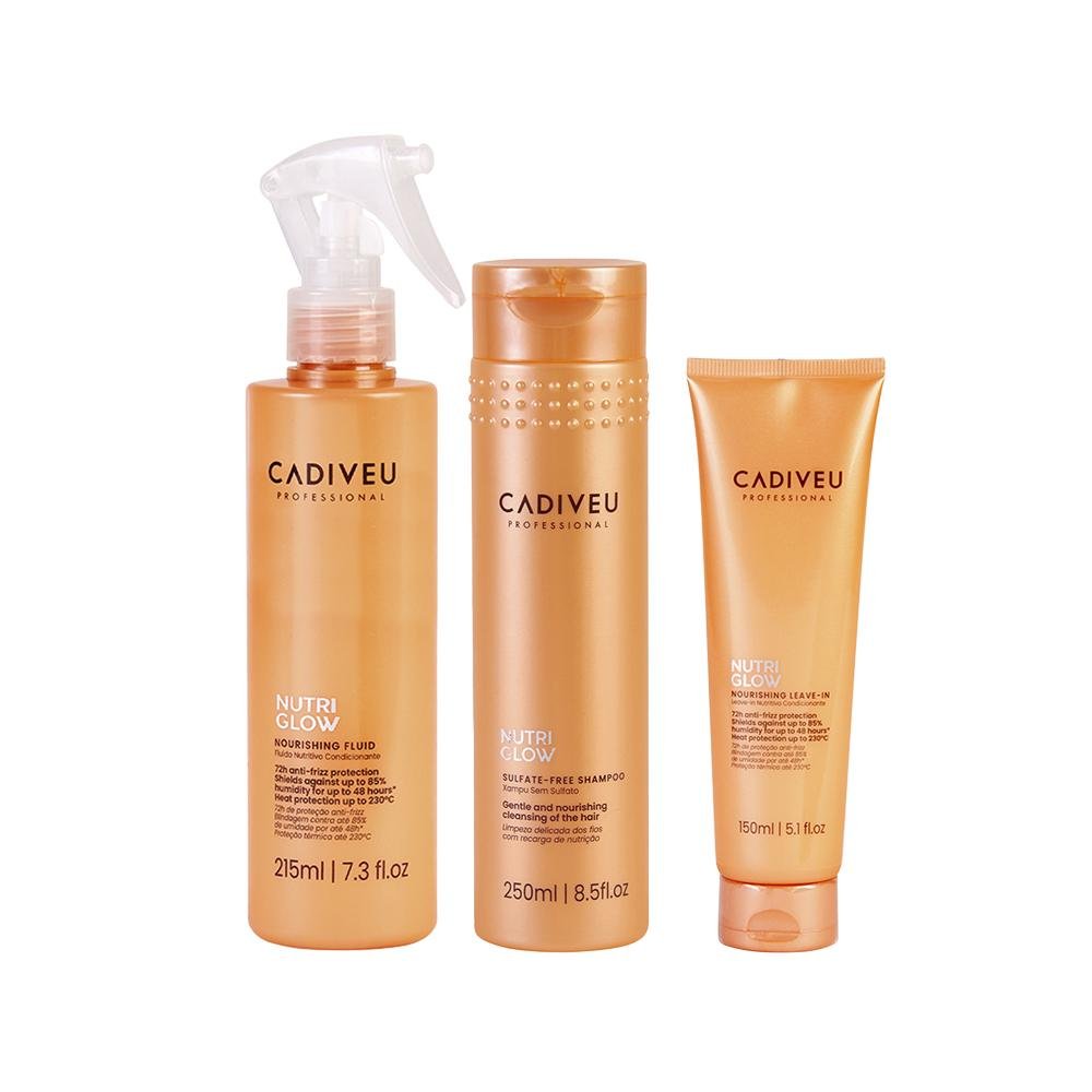 Kit Cadiveu Nutri Glow Shampoo 250ml + 2 Produtos