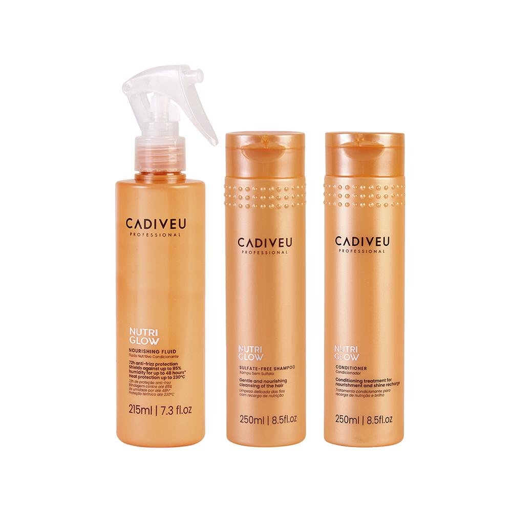 Kit Cadiveu Nutri Glow Shampoo 250ml + 2 Produtos
