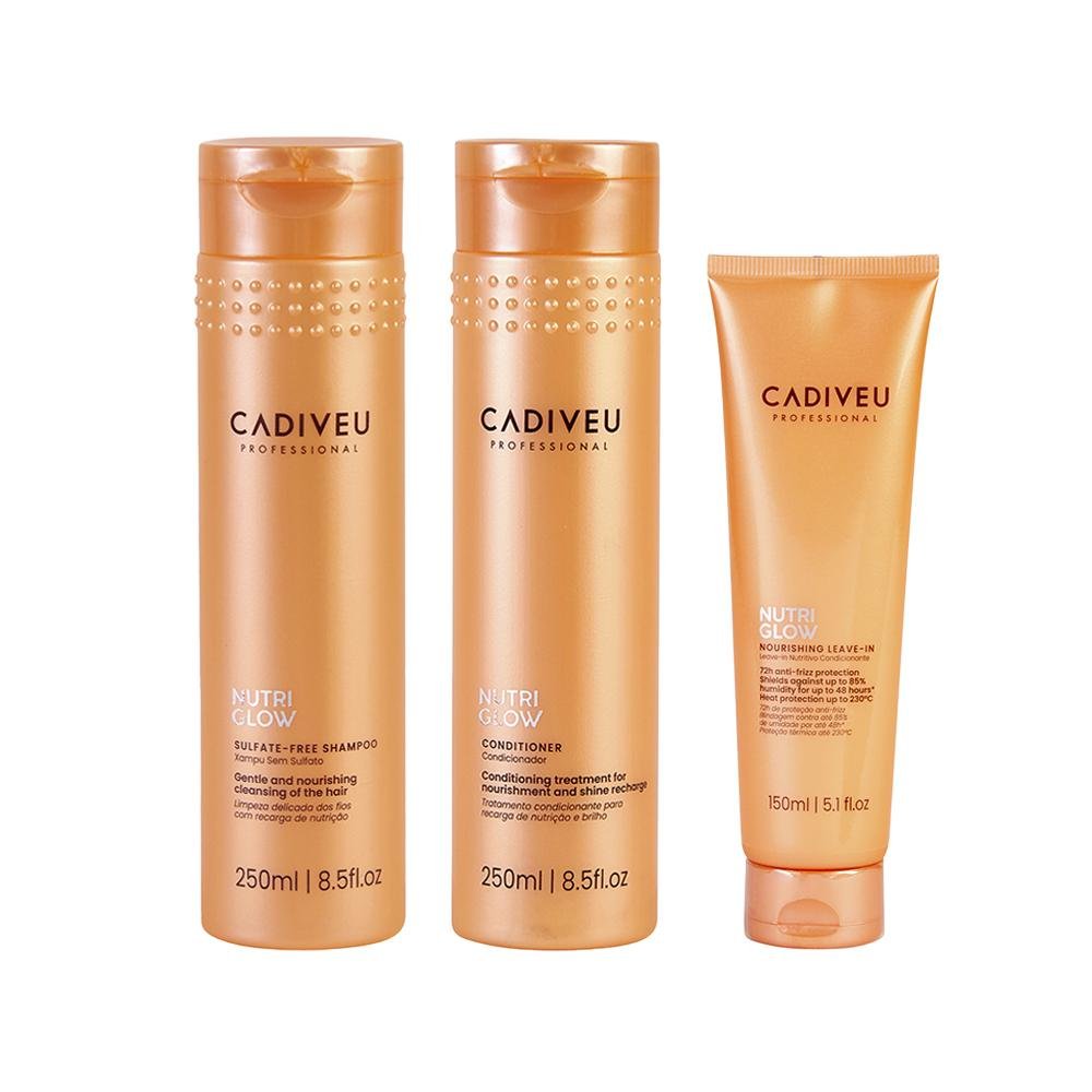 Kit Cadiveu Nutri Glow Shampoo 250ml + 2 Produtos
