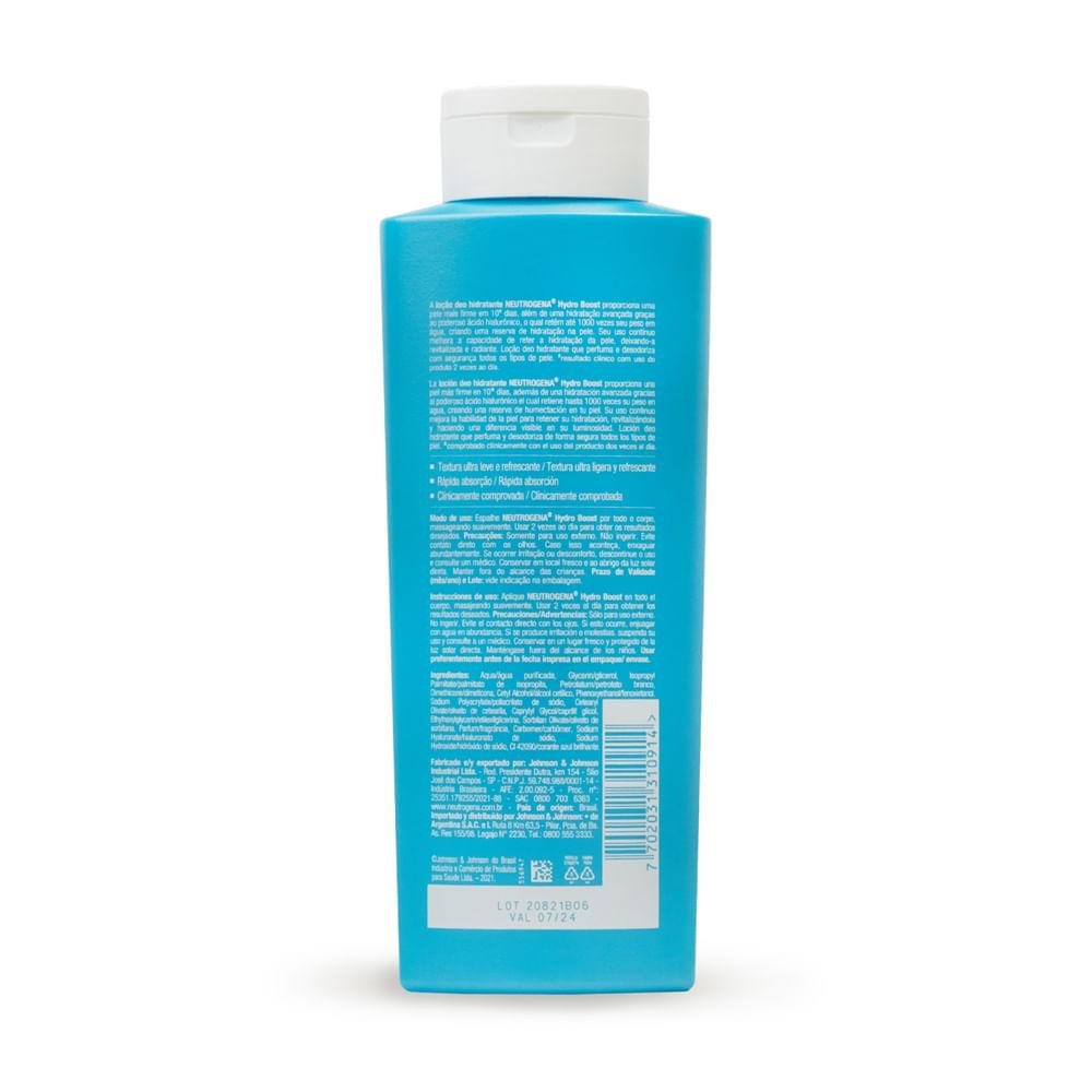 NEUTROGENA HYDRO BOOST GEL HIDRATANTE CORPORAL 400ML 400ml 2