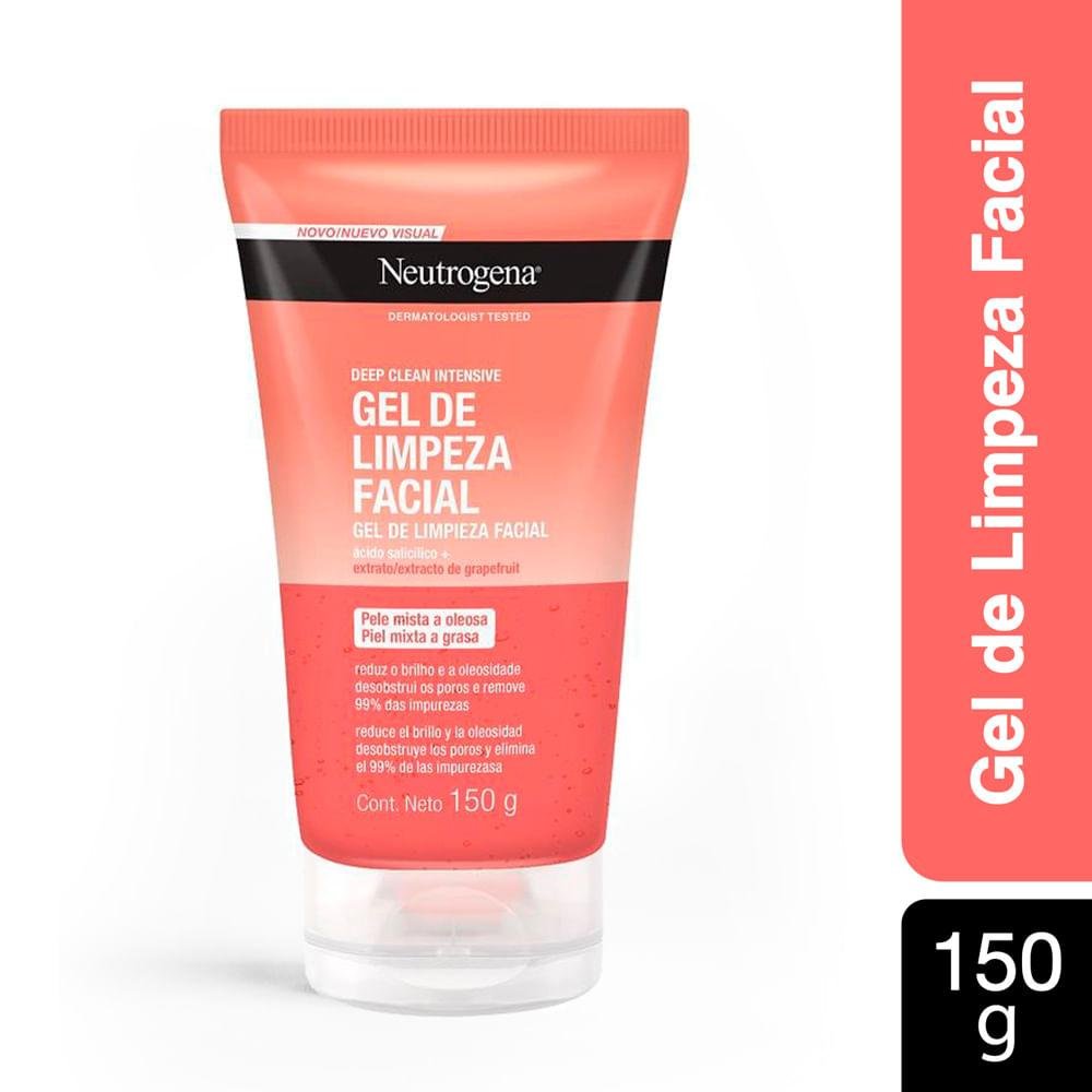 Neutrogena Deep Clean Gel De Limpeza Facial Grapefruit 150g 150g 4
