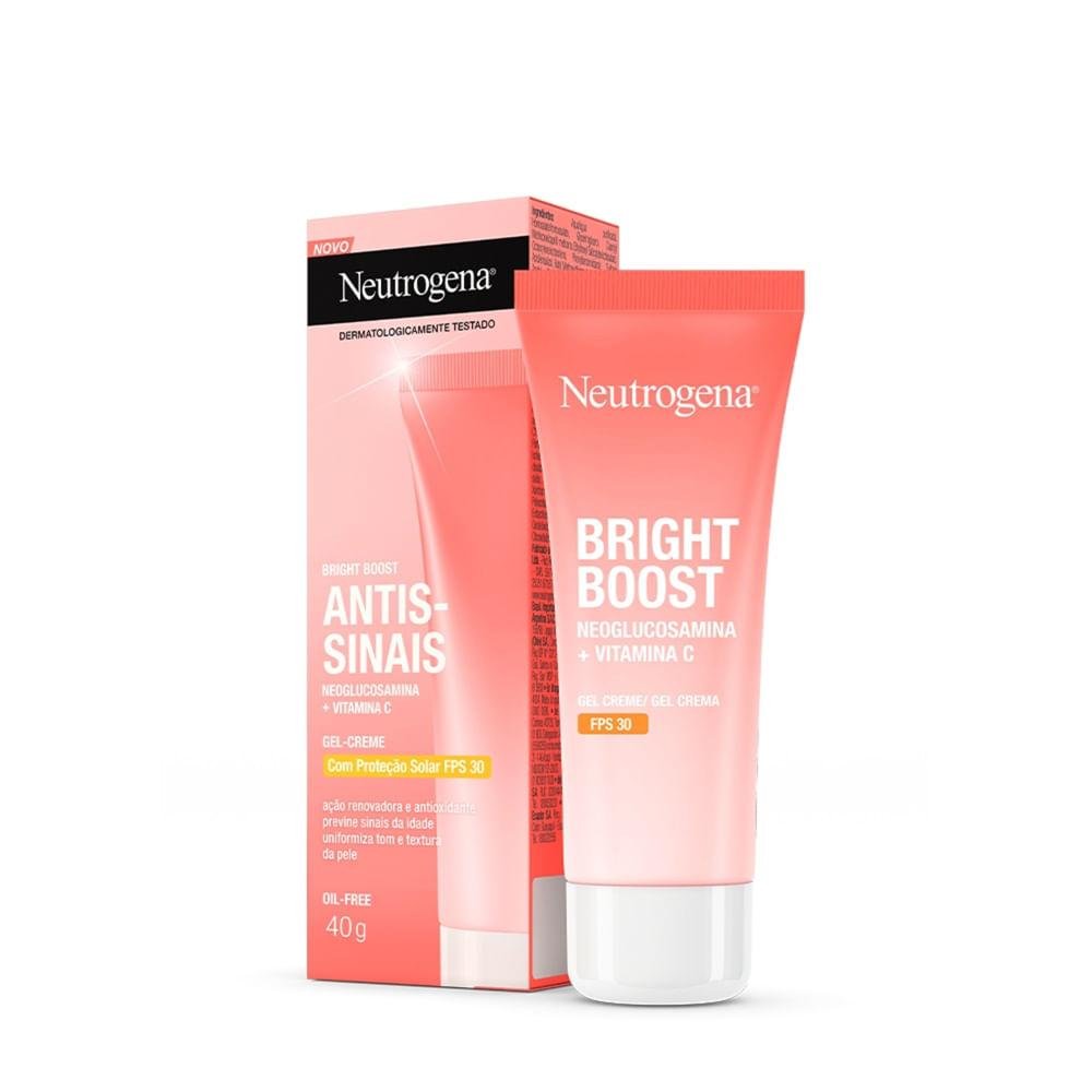 Neutrogena Bright Boost Gel Creme Facial Antissinais Fps 30 40g 40g 4