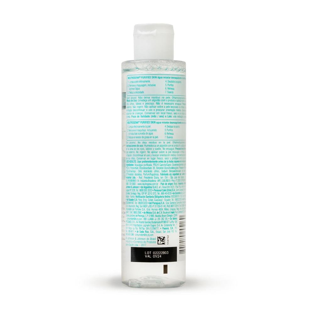 NEUTROGENA SKIN HEALTH & BEAUTY ALL OTHER ÁGUA MICELAR DEMAQUILANTE 200ML 400ml 2