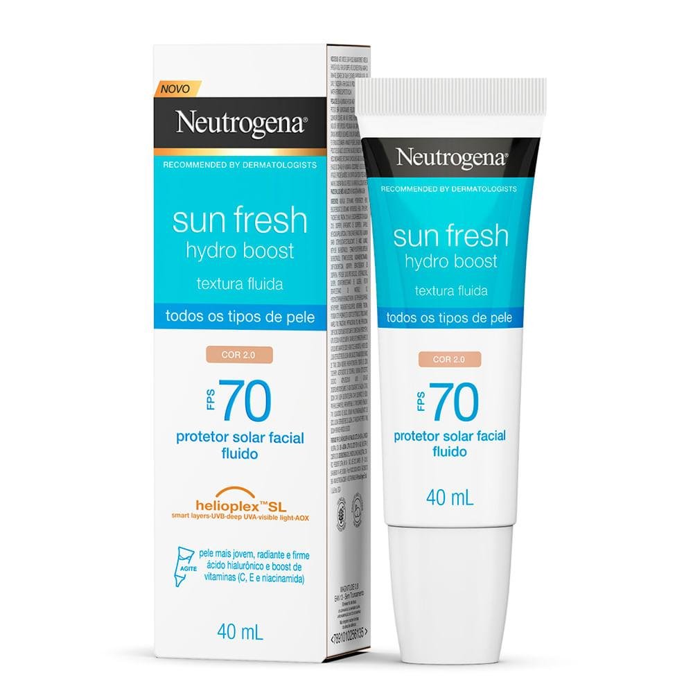 Neutrogena Hydro Boost Sun Fresh Fps 70 Cor 2.0 40ml Cor 2.0 8