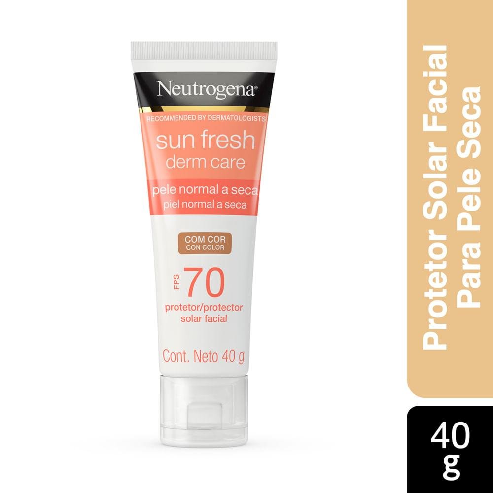 Neutrogena Sun Fresh Protetor Solar Facial Fps70 40G Bege 3