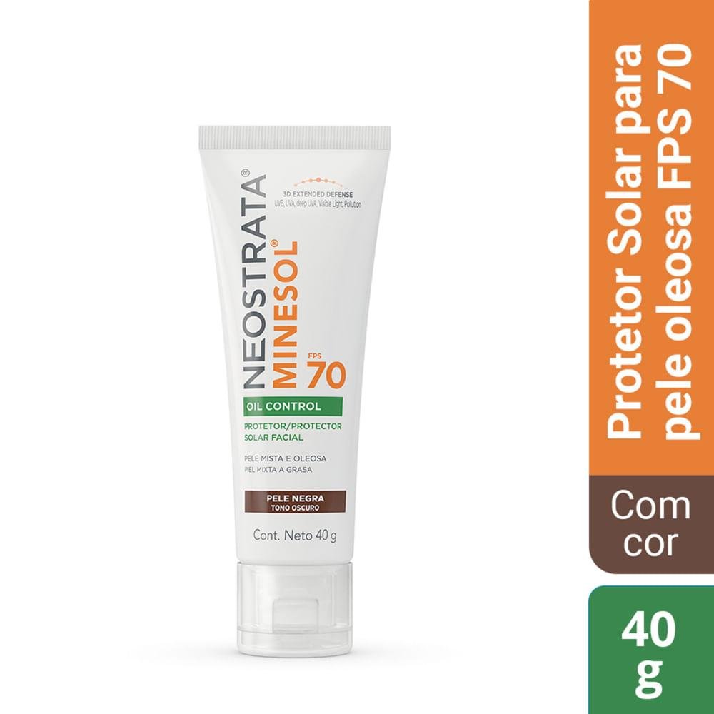 Neostrata Minesol Oil Control Fps70 Escuro Protetor Solar Facial 40G Marrom Escuro 5