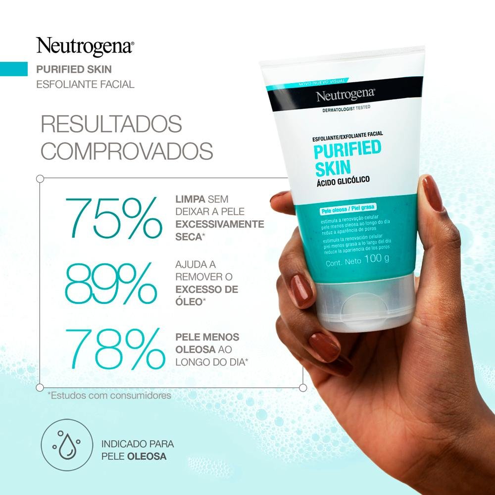 NEUTROGENA PURIFIED SKIN GEL ESFOLIANTE FACIAL 100G 100g 4