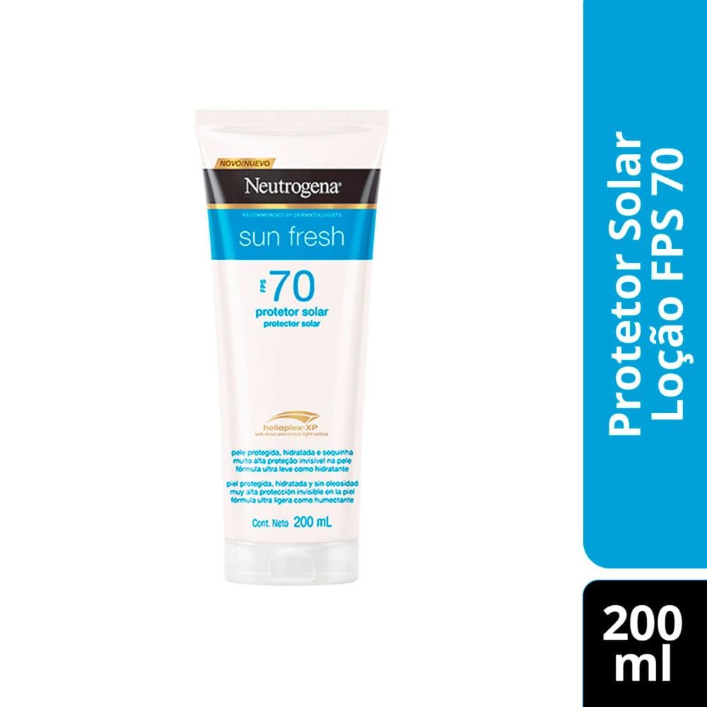 Neutrogena Sun Fresh Protetor Solar Corporal Fps 70 200ml 200ml 7