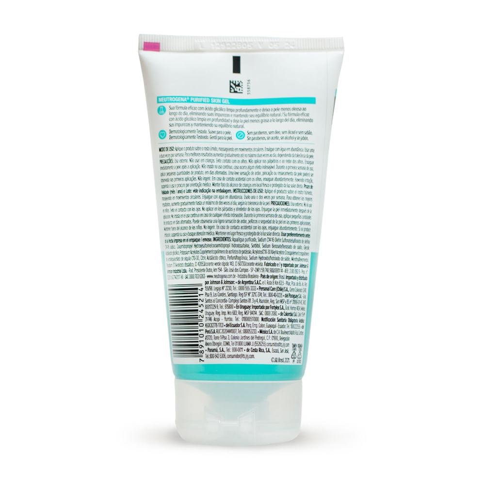 NEUTROGENA PURIFIED SKIN GEL DE LIMPEZA FACIAL 150G 150g 2