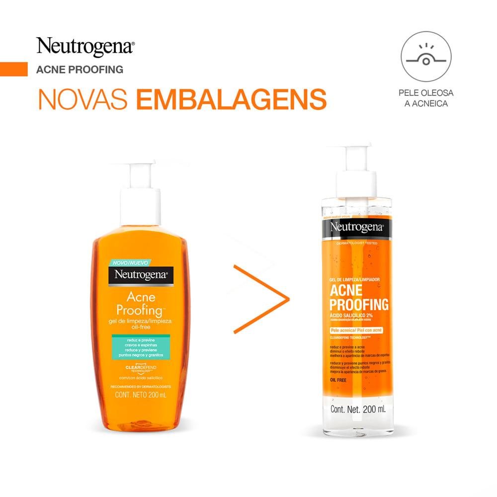 Neutrogena Oil Free Acne Gel de Limpeza 200ml 200ml 4