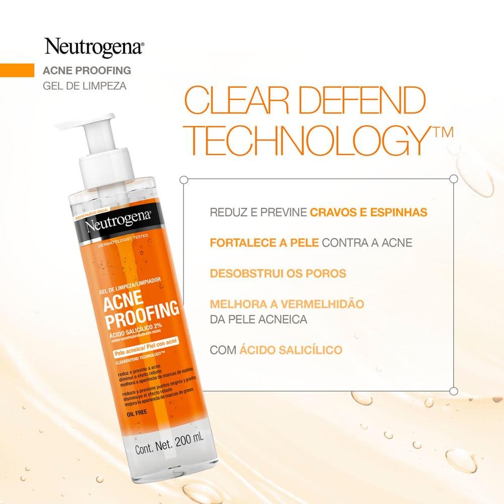 Neutrogena Oil Free Acne Gel de Limpeza 200ml 200ml 7