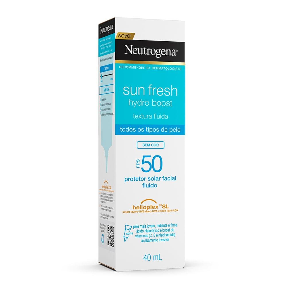 Neutrogena Hydro Boost Sun Fresh Sem Cor Fps 50 40ml 40ml 3