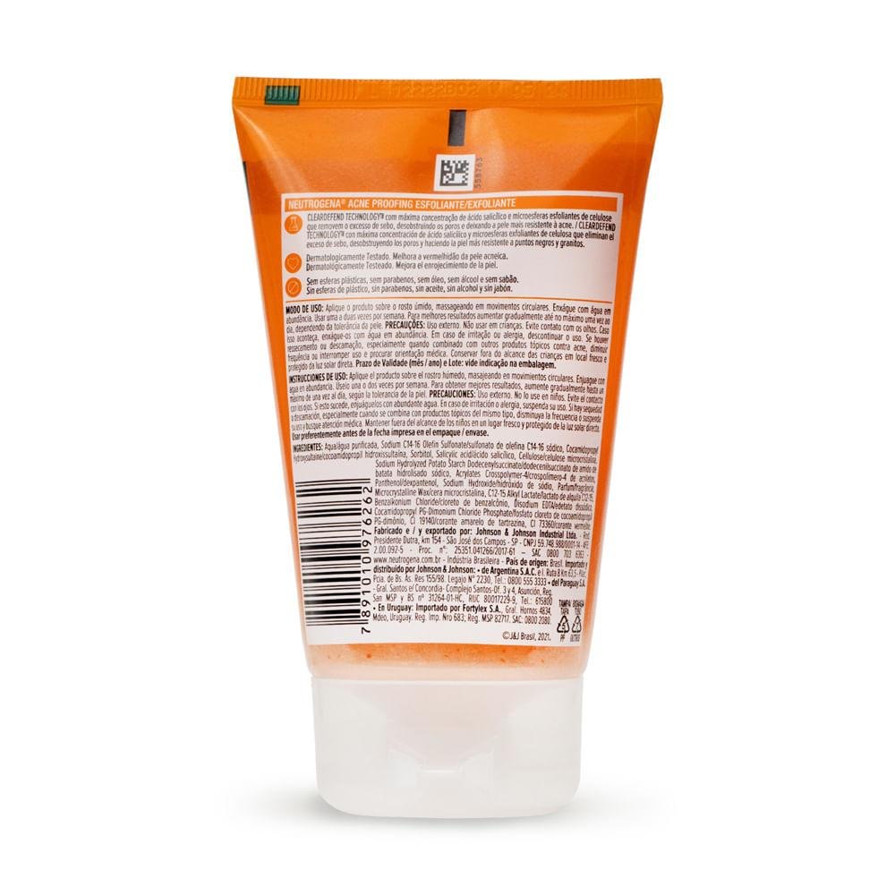 Neutrogena Skin Health & Beauty Visibly Clear Gel Esfoliante Facial 100g 100g 3