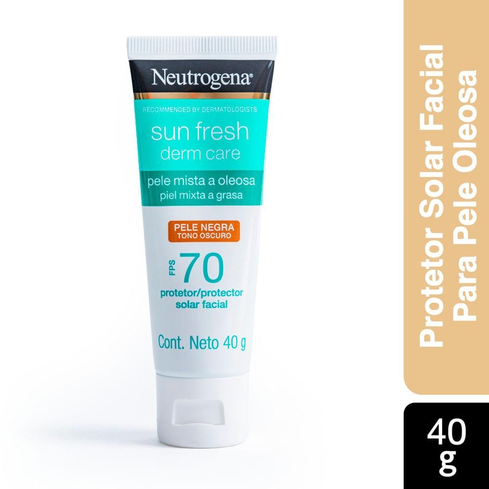 NEUTROGENA SUN FRESH PROTETOR SOLAR FACIAL PARA PELE OLEOSA PELE NEGRA FPS 70 40G Pele Negra 4