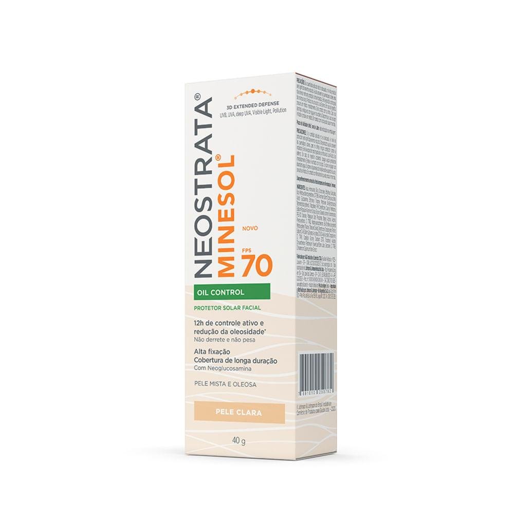 NEUTROGENA  MINESOL PROTETOR SOLAR FACIAL PELE CLARA FPS 70 40G Pele Clara 2