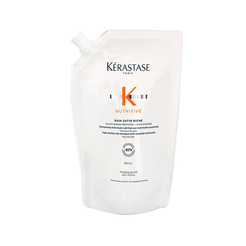 Kit Kérastase Shampoo Nutritive Bain Satin Riche 500Ml + Refil 500Ml ÚNICO 2