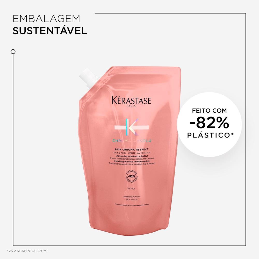 Kérastase Chroma Absolu Bain Chroma Respect Shampoo 500ml Refil 500ml 3