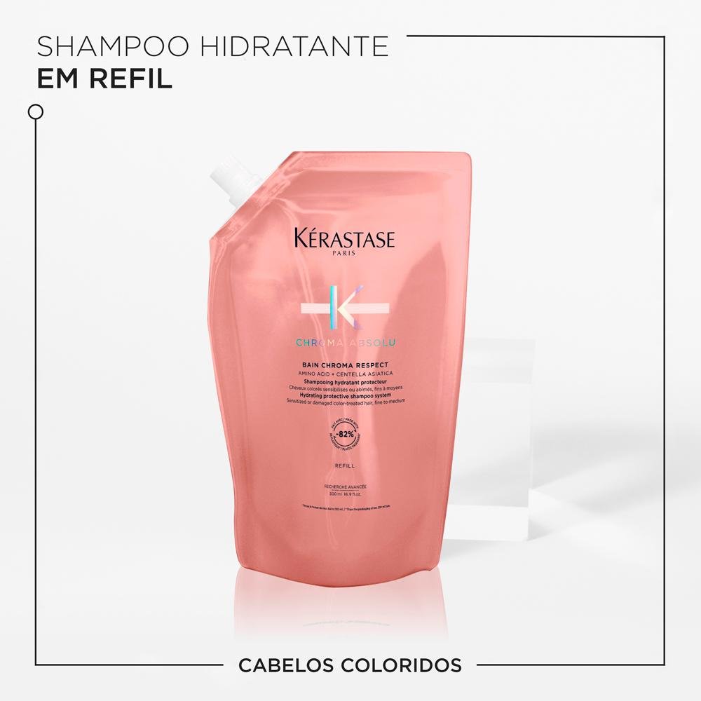 Kérastase Chroma Absolu Bain Chroma Respect Shampoo 500ml Refil 500ml 8