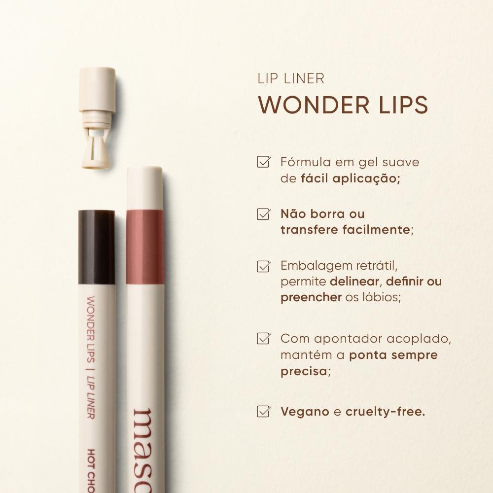 Mascavo Wonder Lips Lapiseira Labial Rosewood 0,3g Rosewood 8