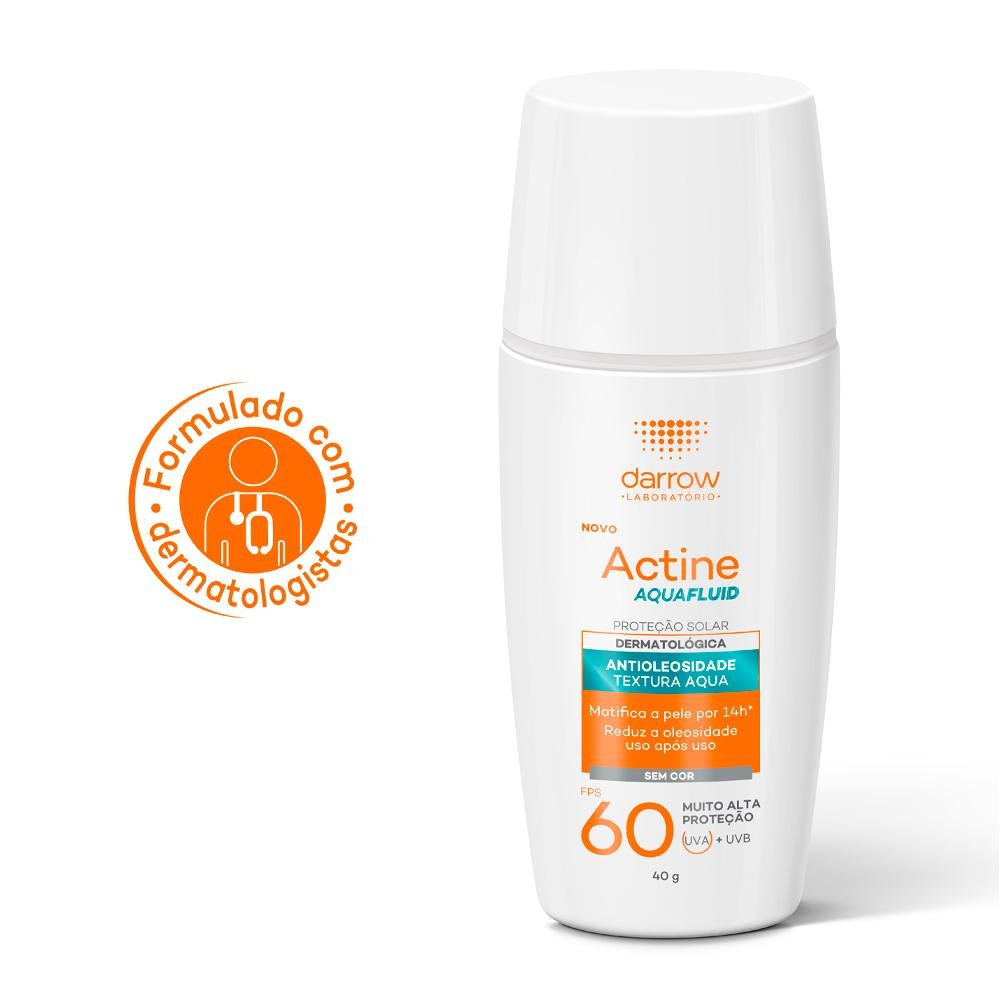 DARROW ACTINE AQUAFLUID FPS60 PROTETOR SOLAR 40G 40g 3
