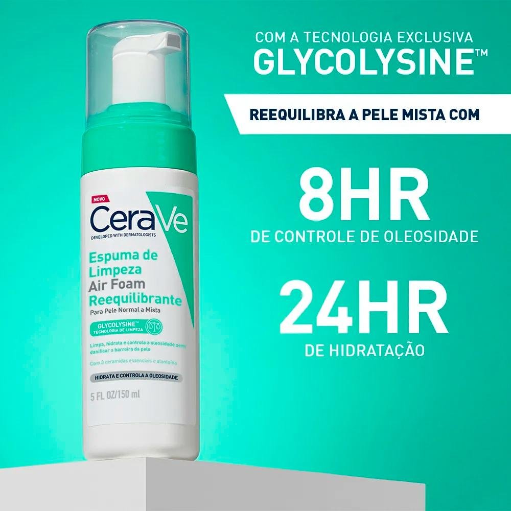 Cerave Air Foam Espuma de Limpeza 150ml 150ml 9