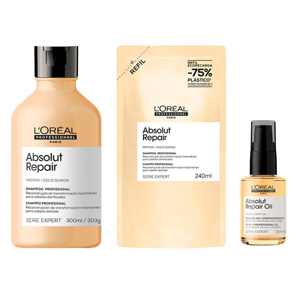 Kit L'Oréal Absolut Repair Serie Expert - 3 Produtos