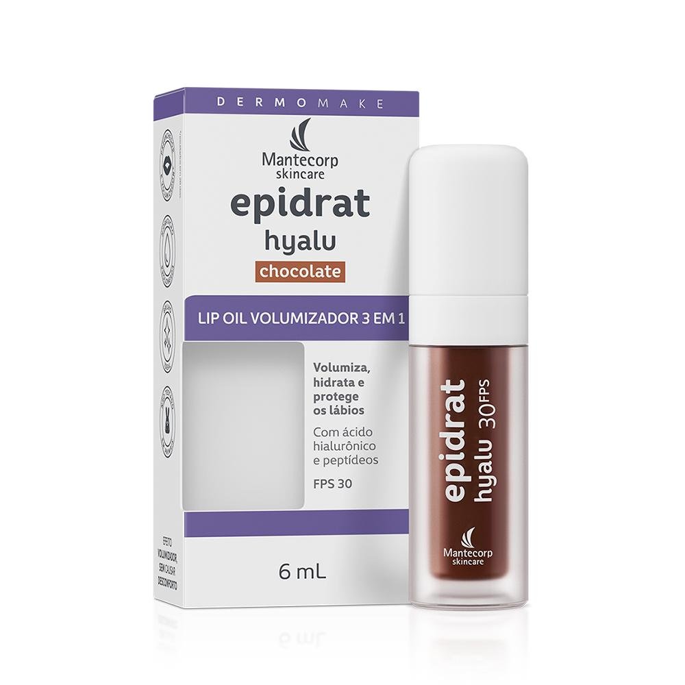 MANTECORP EPIDRAT HYALU  FPS 30 CHOCOLATE LIP OIL 6ML Chocolate 2