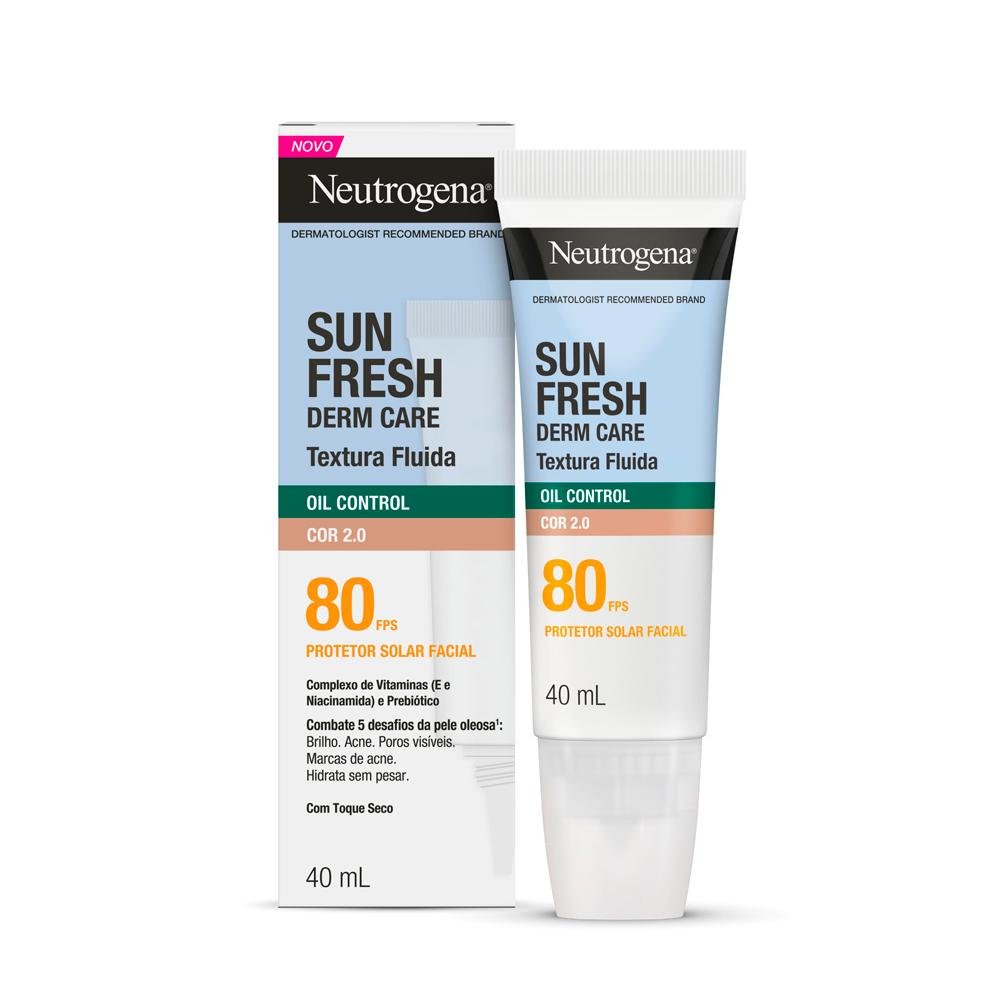 NEUTROGENA SUN FRESH FPS80 COR 2.0 PROTETOR SOLAR 40ML Cor 2.0 3