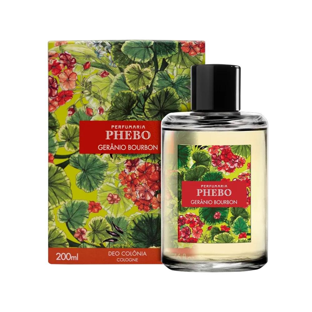 PHEBO MEDITERRÂNEO GERÂNIO BOURBON EDC COLÔNIA UNISSEX 200ML 200ml 2