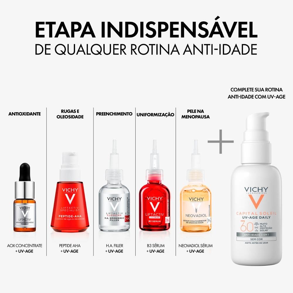 Vichy Capital Soleil Uv-age Daily Fps60 Cor 4.0 Protetor Solar Facial 40g Cor 4.0 10