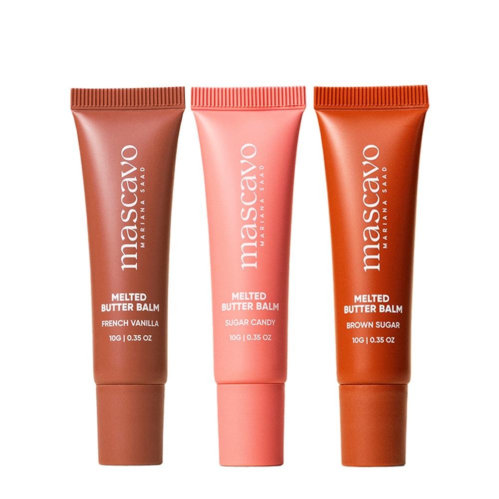 Kit Mascavo Melted Butter Lip Balm 10G - 3 Unidades