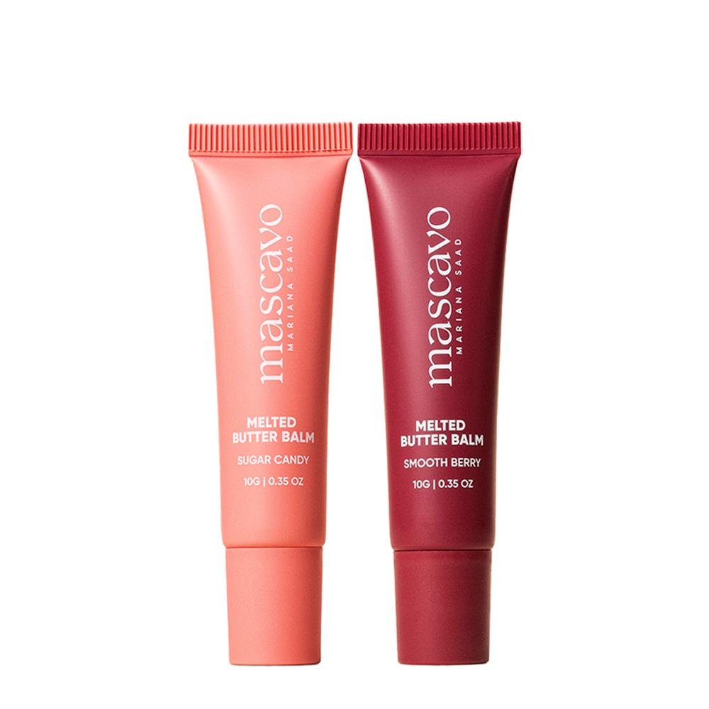 Kit Mascavo Lip Balm Sugar Candy 10G + Lip Balm Smooth Berry 10G