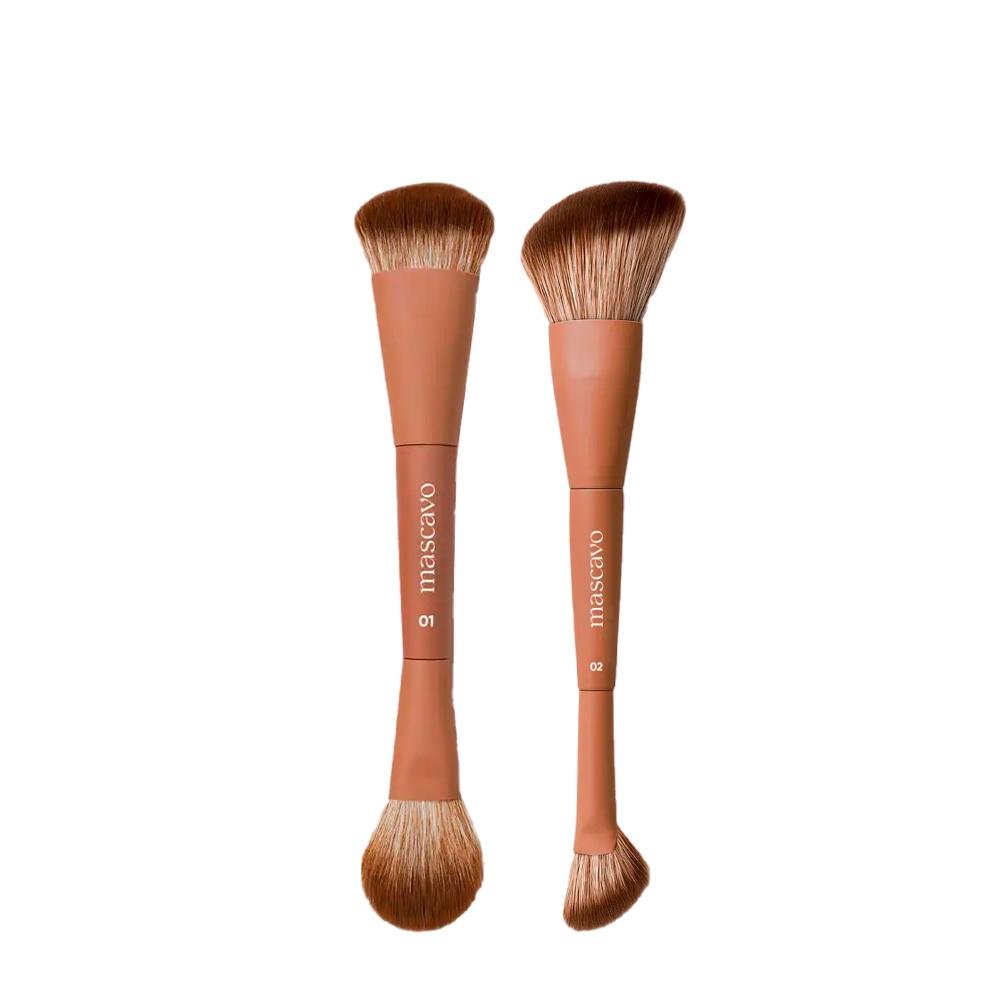 Kit Mascavo Pro Series Pincel de Maquiagem 01 + Pincel 02