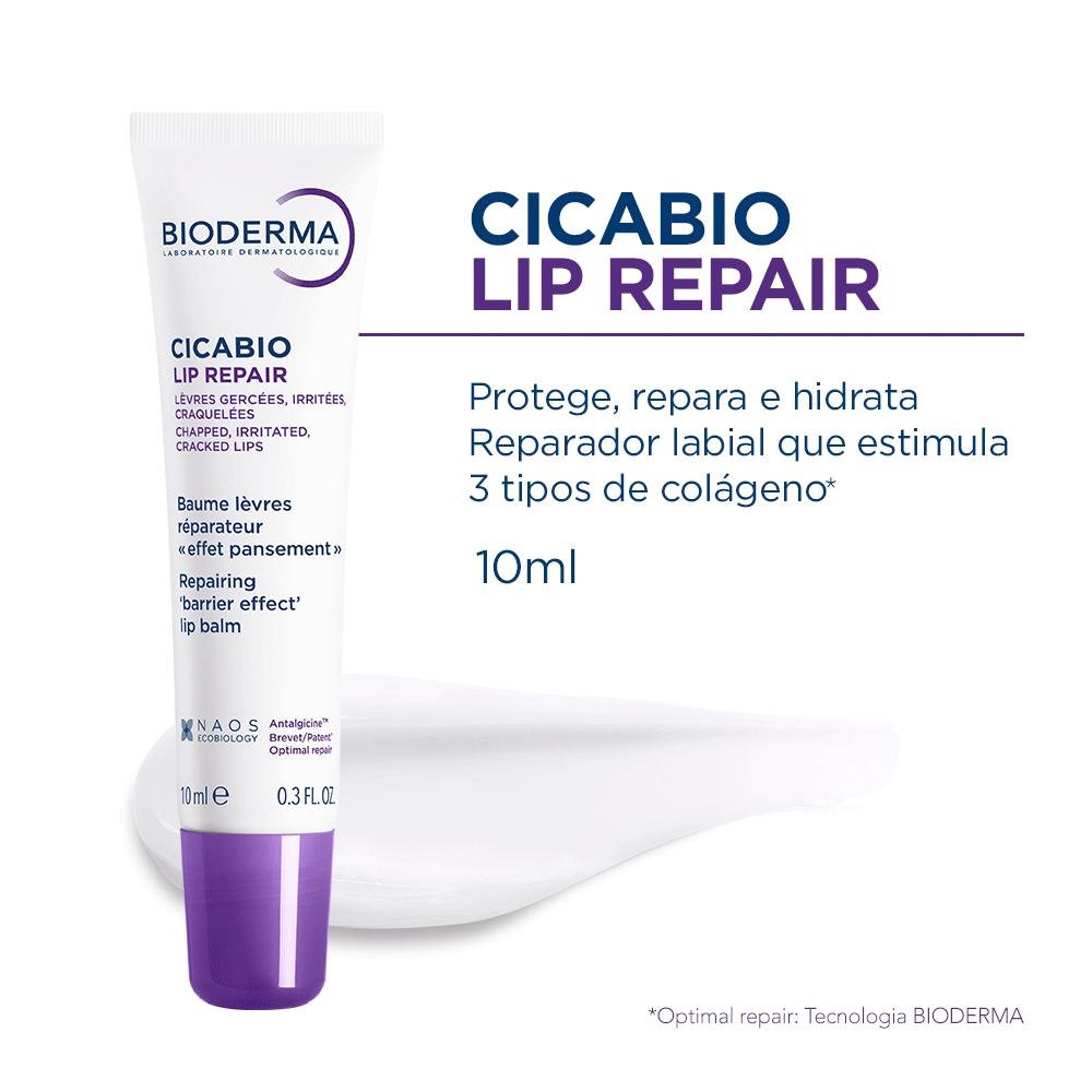 Bioderma Cicabio Reparador Labial 10ml ÚNICO 2
